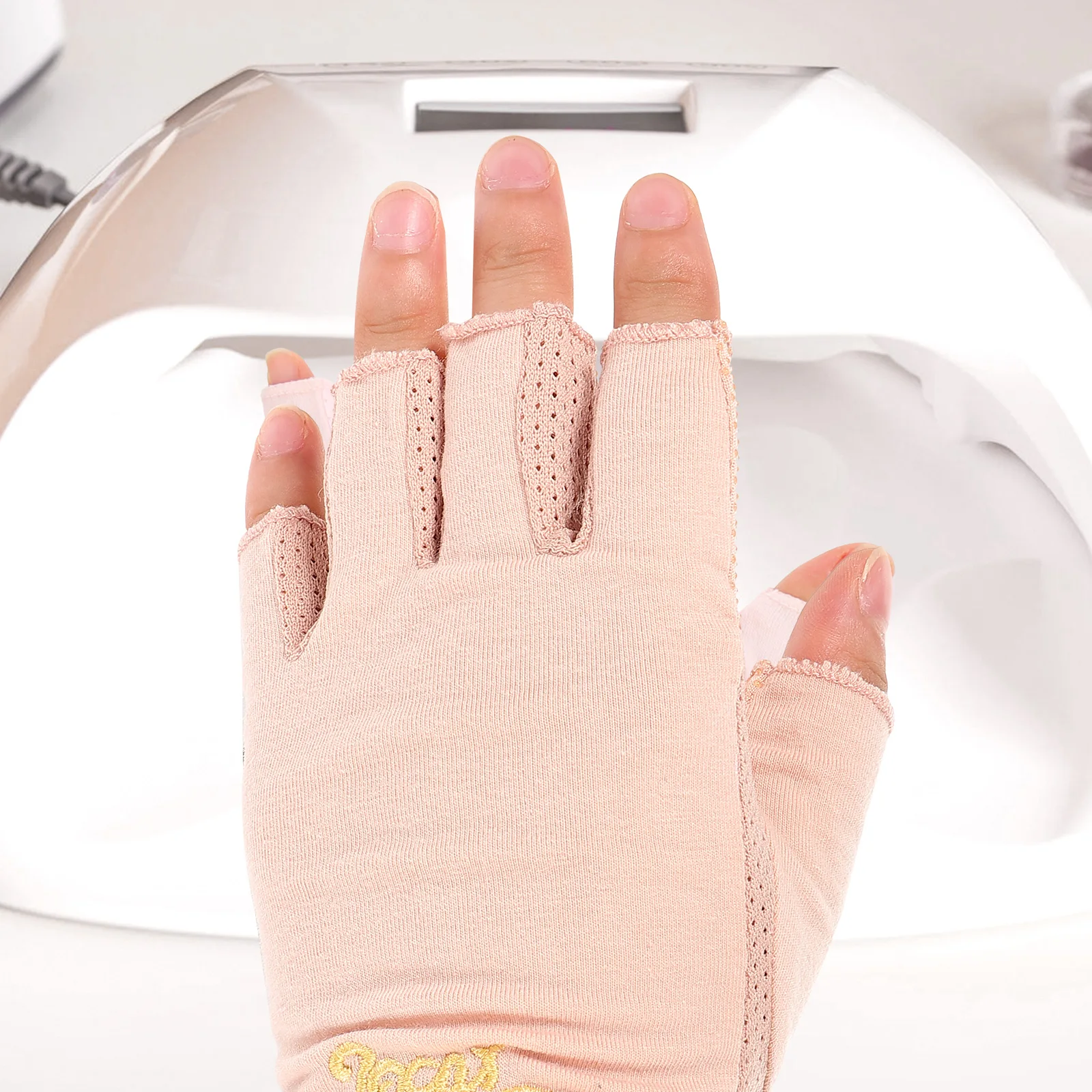 

Anti Radiation UV Protective Nail Gloves Fingerless Women H Protection Gardening Outdoor Sports Durable