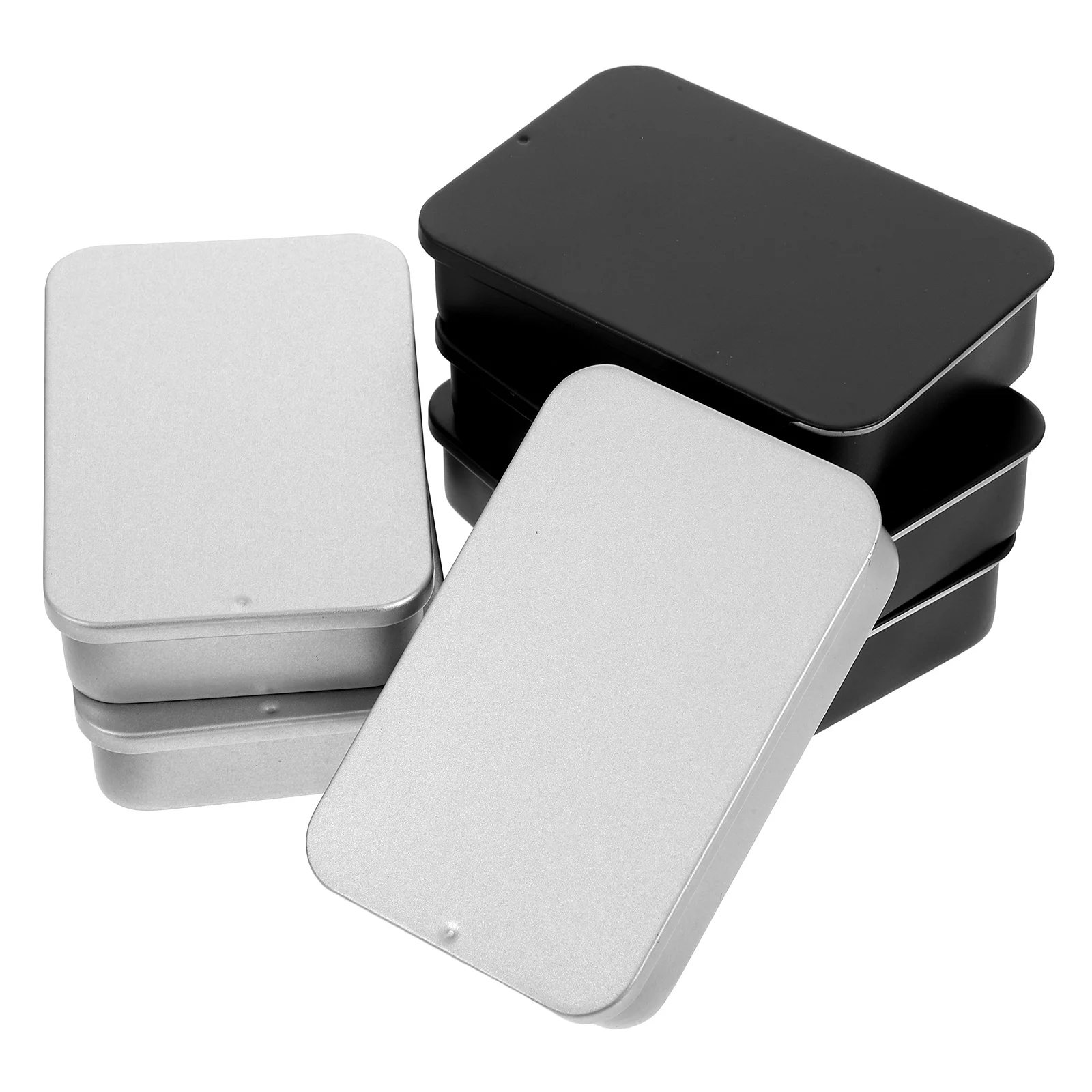 

6 Pcs Metal Business Card Case Organizer Aluminum 6pk2045 Holder Iron Alloy Storage