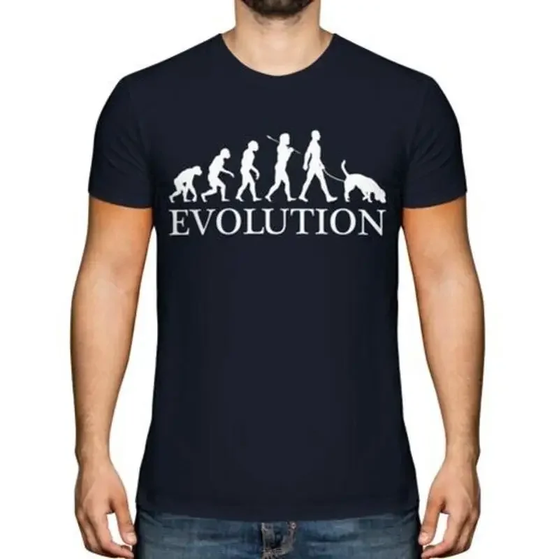 

Bloodhound Evolution Of Man Men's T-Shirt Top Dog Lover Gift Walker Ride