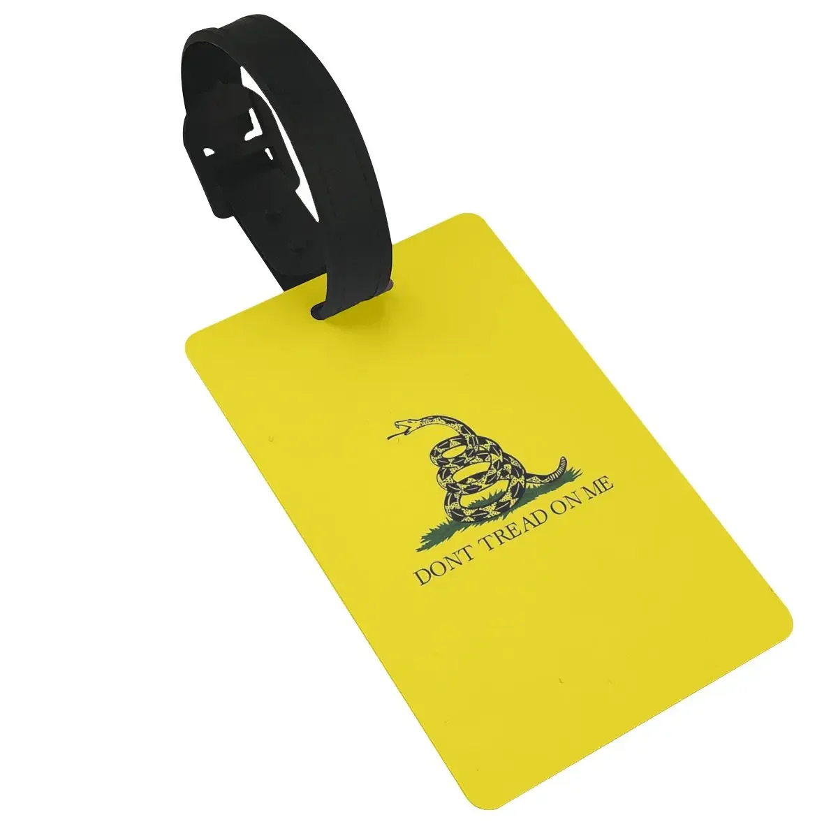 

Gadsden Flag Luggage Tags Suitcase Accessories Travel PVC Cute Baggage Boarding Tag Portable Label Holder ID Name Address