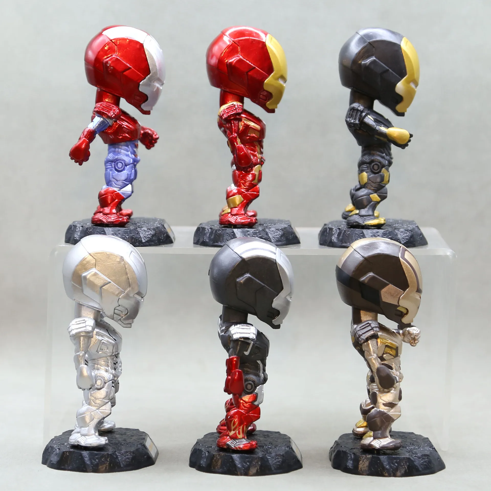 6 قطعة/المجموعة أنيمي الرجل ال - مراجعة Action Figure Stand وسعره