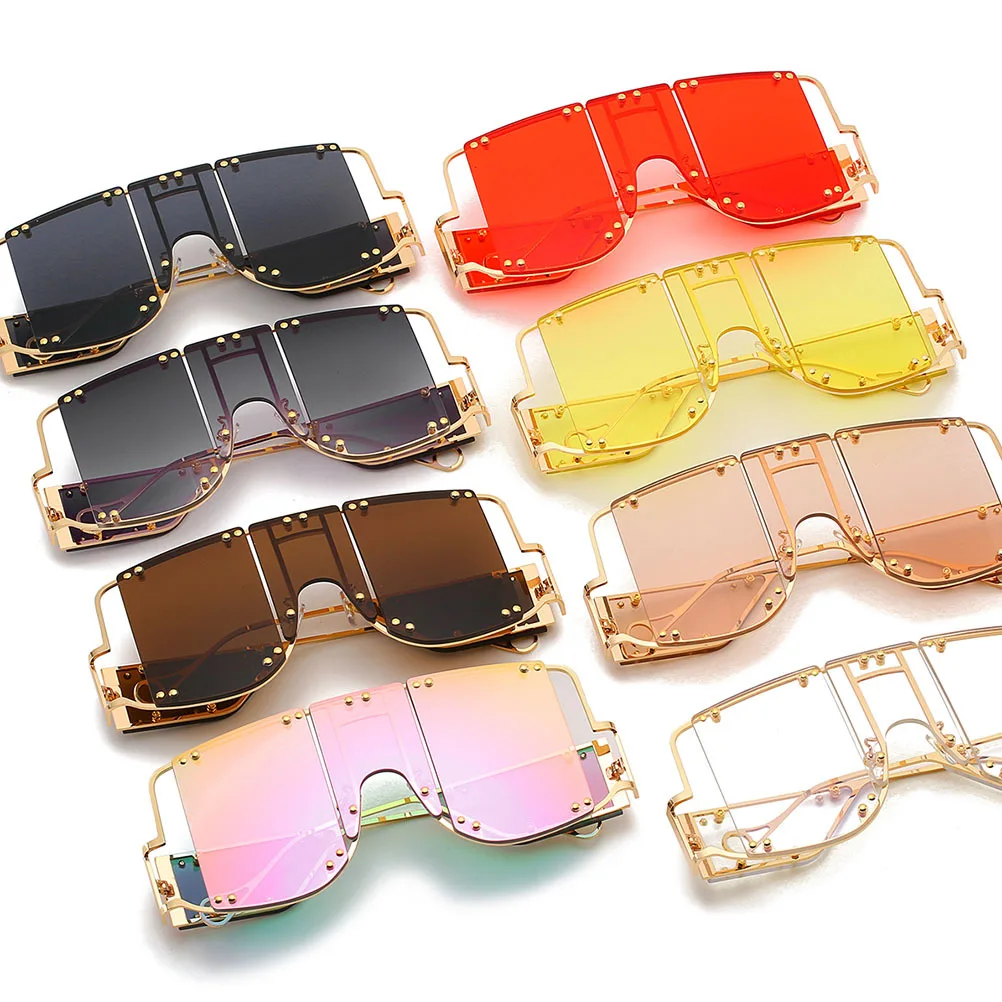 

1Pcs Punk Sunglasses Creative Shaped Stylish Party Glasses Photo Prop Decorative Eyeglasses Lightweight Durable Party Accessory