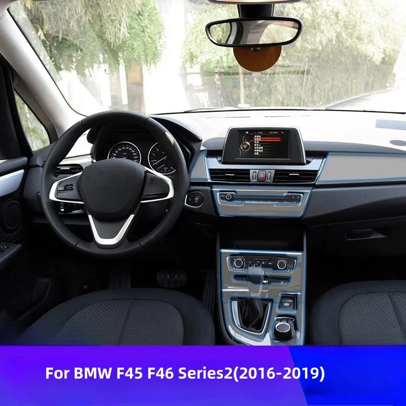 

For BMW F45 F46 Series2(2016-2019) Car Sticker Center console Transparent TPU Protective Film Anti-scratch Repair Car Interior