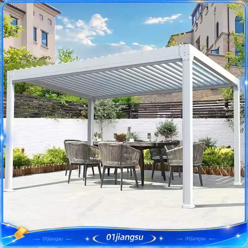 Custom Luxury Modern Pergola Gazebo Outdoor Patio Garden Furniture Sun Shade Shelter Waterproof Canopy Tent for Backyard Deck