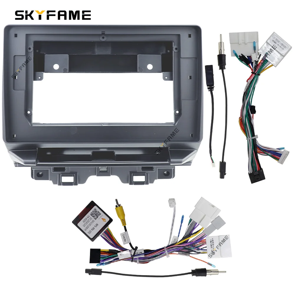SKYFAME Car Frame Fascia Adapter Canbus Box Decoder Android Radio Dash Fitting Panel Kit For Renault Trafic 4