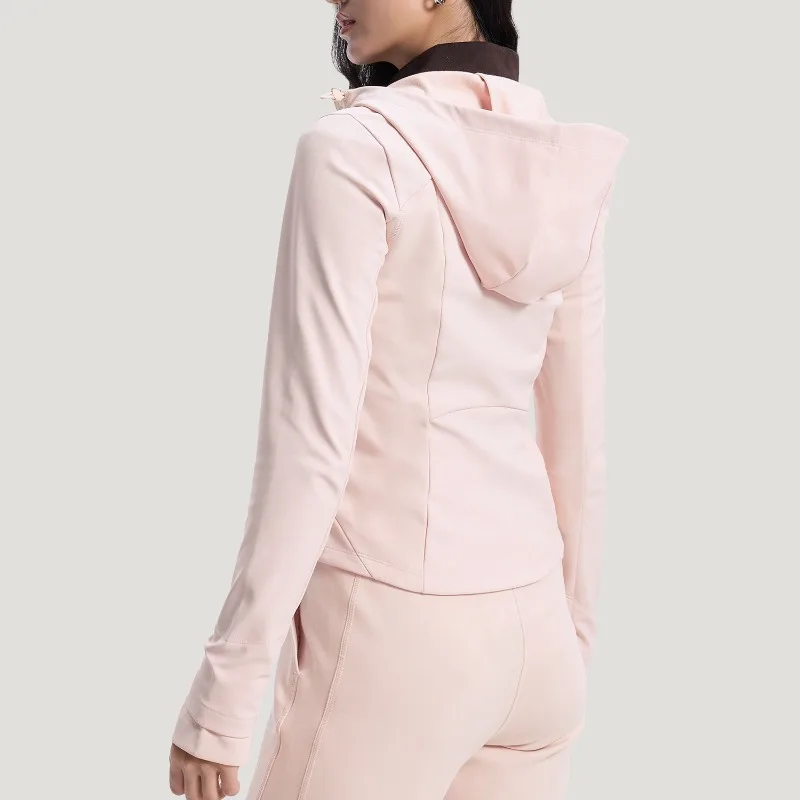 Adidas2026 Spring Women's Daily Slim Fit Hooded Short Jacket KH2670