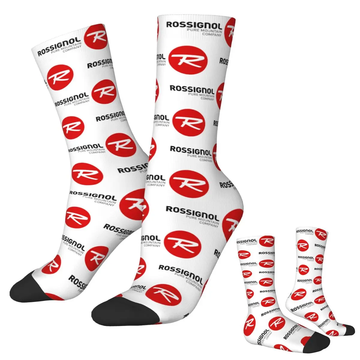 

Rossignol Pure Mountain Products Socks Harajuku Super Soft Stockings All Season Long Socks Accessories Unisex Christmas Gifts