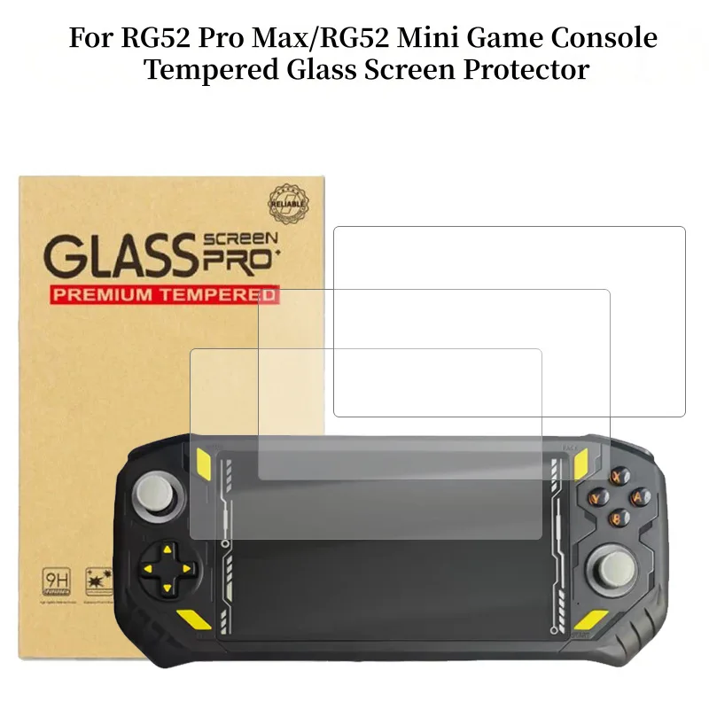 For AISLPC RG52 MINI Tempered Glass Screen Protector RG52 Pro Max Game Console HD Protective Film Protector
