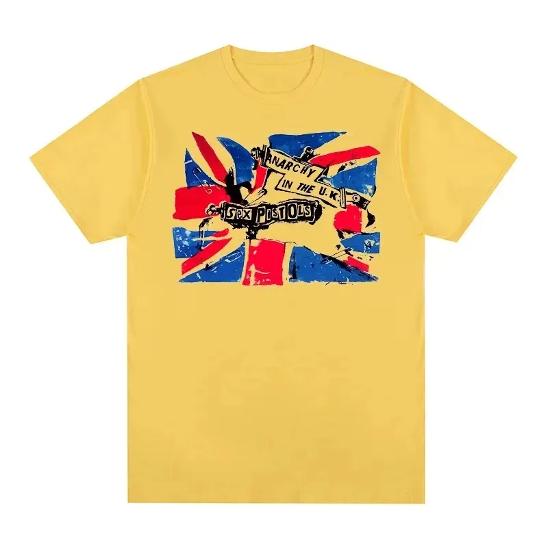Sex Pistols Vintage Punk T-Shirt – Sid Vicious Rebellious Style, American Trendy Avant-Garde Design, 100% Cotton Comfort T-shirt