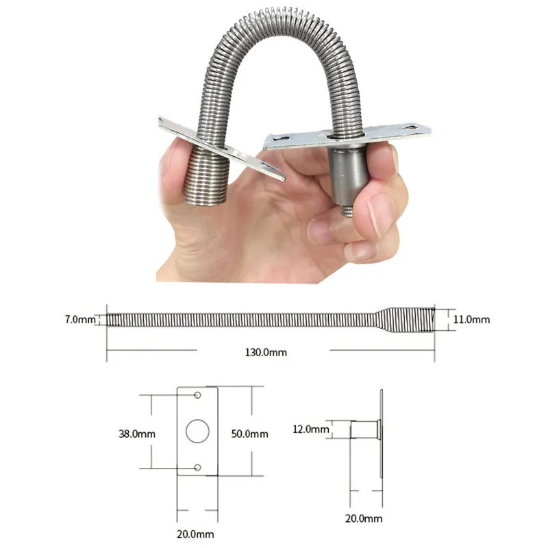 304 Stainless Steel Spring Wire Protector Conduit for Doors – Corrosion Resistant, Anti-Pinch, High Hardness
