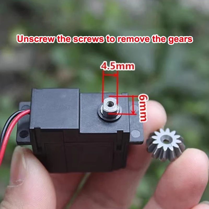 1 unidad DIY Mini salida DC Motor de desaceleración parece servomotor para Robots helicóptero avión coche barco