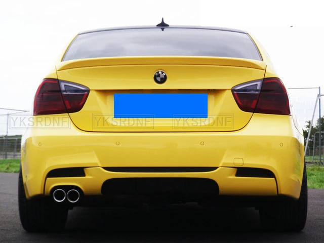 Car ABS Rear Trunk Boot Lip Spoiler Roof Wings Lip Spoilers For BMW 3 series E90 CSL Sedan 2005-2011 Tail Tailgate Splitter Lip