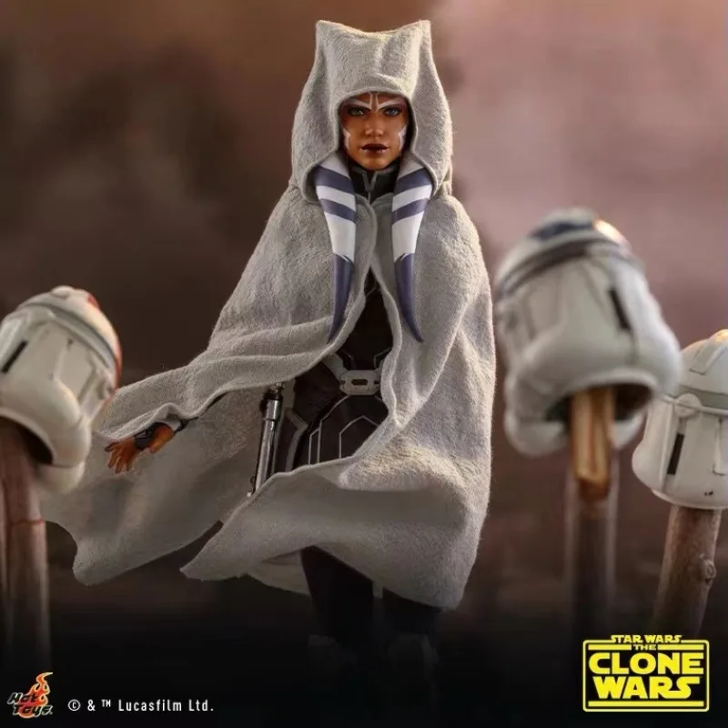 

Hot Toys TMS021 1/6 Scale Star Wars The Clone Wars Ahsoka Tano Full Set 12in Female Soldier Action Figures Collection Model Gift