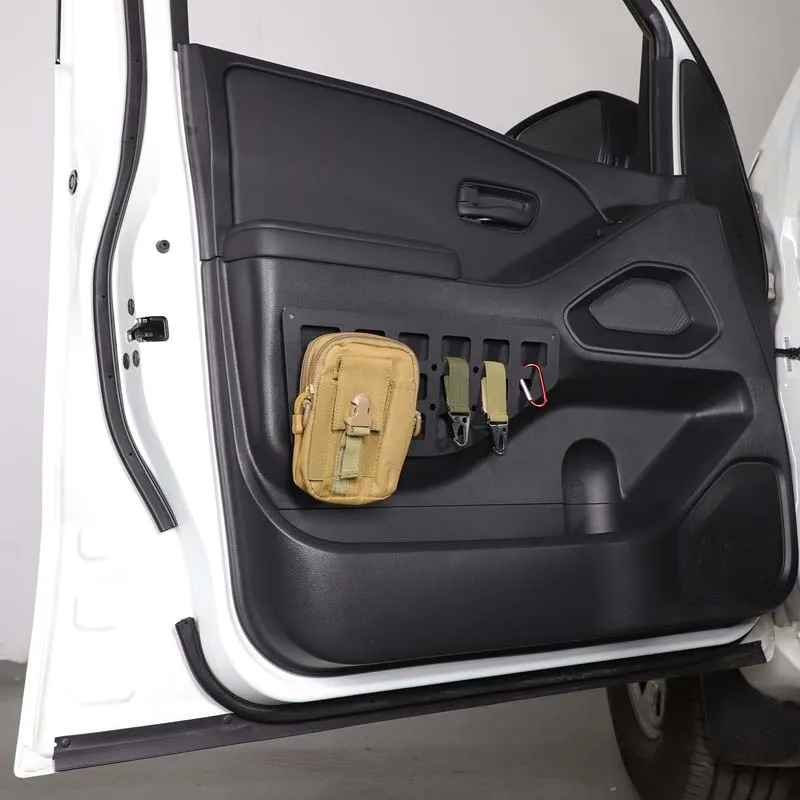 

Для Nissan Frontier 2022 2023, удлинитель внутренней панели передней двери, сетчатая панель, барьер для хранения, алюминиевый сплав, черный, 2 шт.