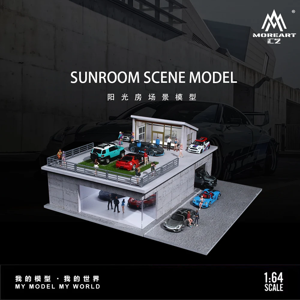 

Pre-order *MoreArt+TimeMicro 1:64 Sun Room Light version assembly Display Scene - shipped in February