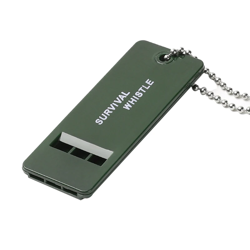 Outdoor Survival Whistle Keychain, Rugby Árbitro, Camping, Ferramentas de emergência, 3 Frequência