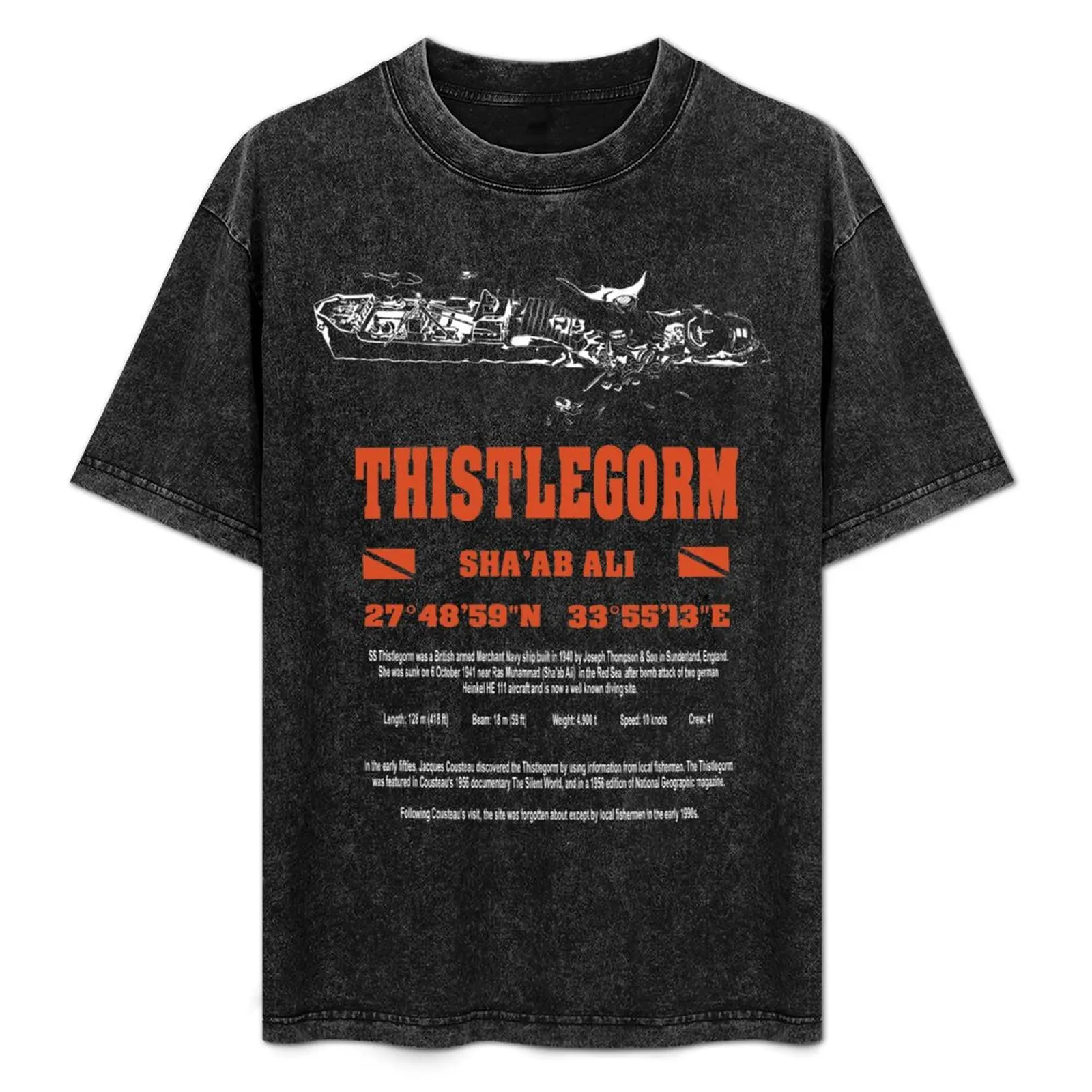 

Egypt Red Sea Thistlegorm diving gift T-Shirt Industrial Work Tee Shirt