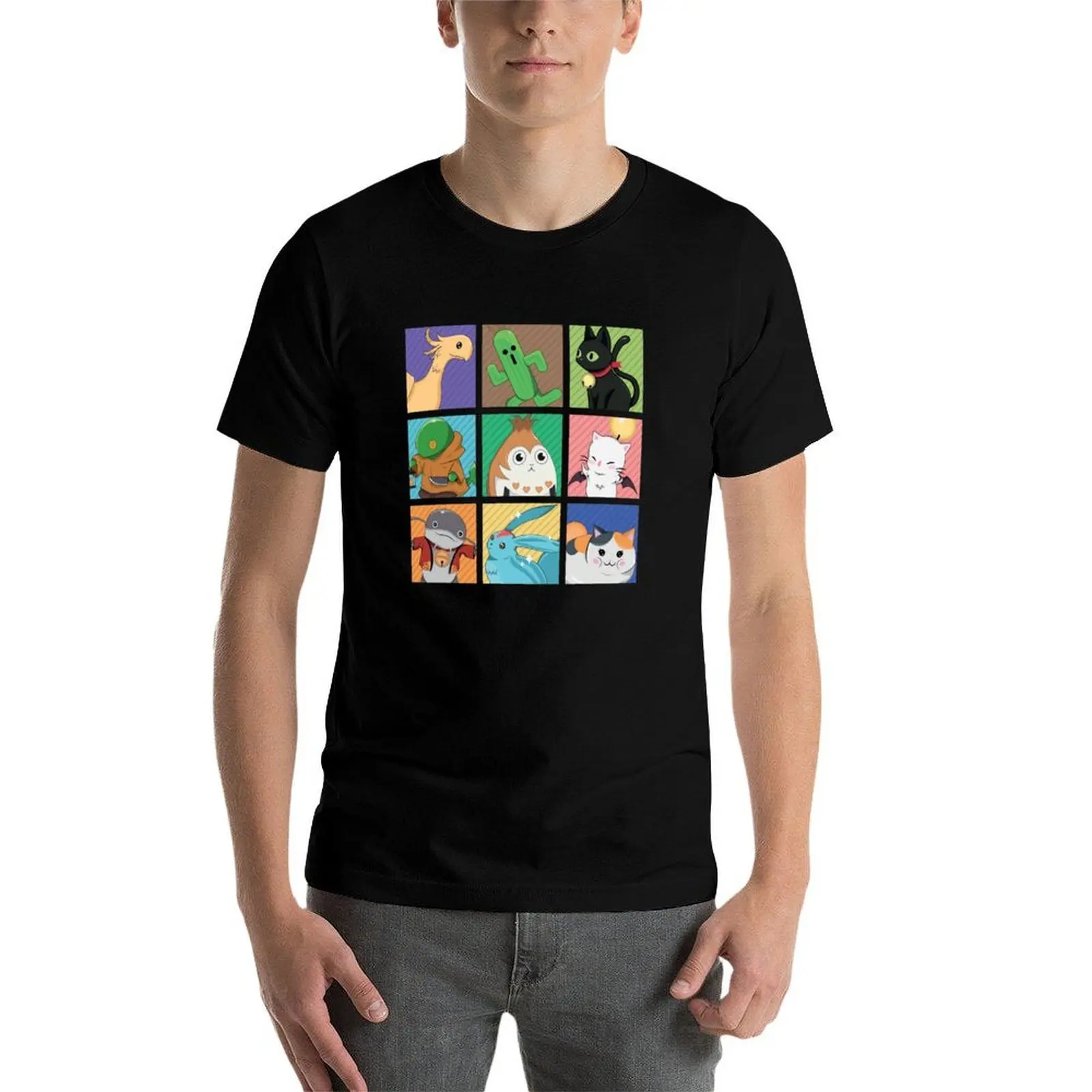 FFXIV POP ART T-Shirt funny t shirts cotton T-Shirt view 4