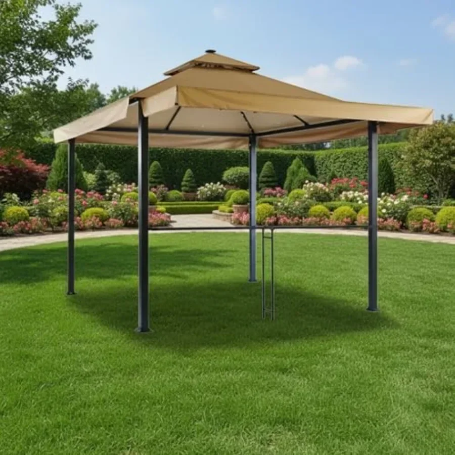Reinforced RipLock 350 Replacement  Top Cover Compatible with Backyard Creation Awning 10 x 10 Gazebo Model L-GZ1023PST-A