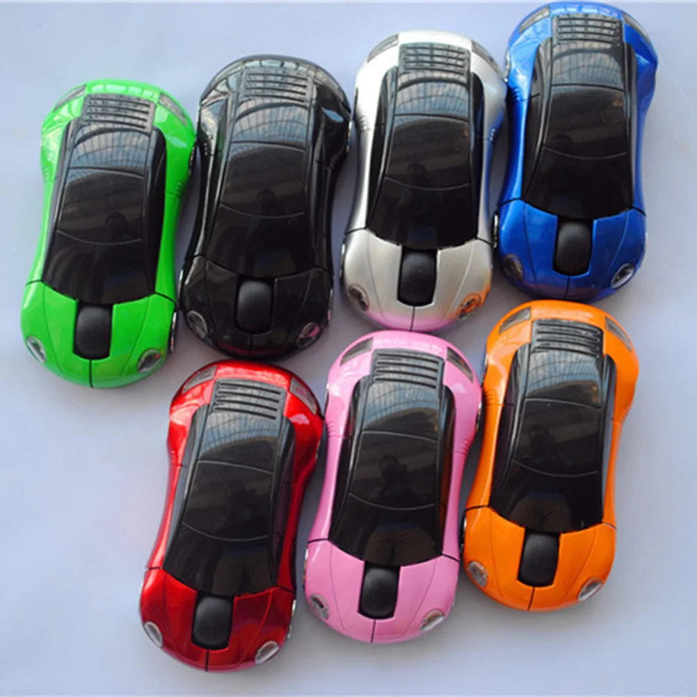 

Wireless 1600Dpi Mini Usb Optical Mouse Wireless Mouse For Pc Laptop Gaming Car Shape Blue Computer Peripheral