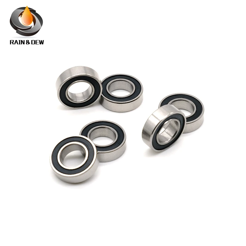 

10PCS 698RS Bearing 8x19x6 mm ABEC-7 Hobby Electric RC Car Truck 698 RS 2RS Ball Bearings 698-2RS Black Sealed