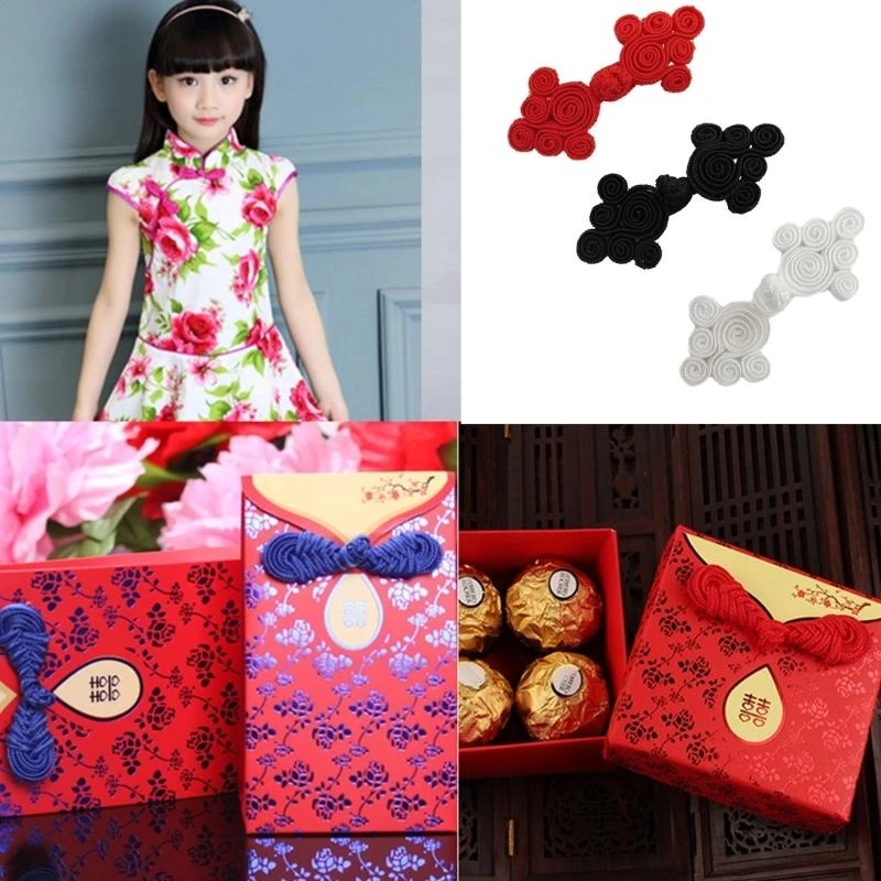 

R1WE Chinese Traditional Button Sewing Crafted Buttons for DIY Projects