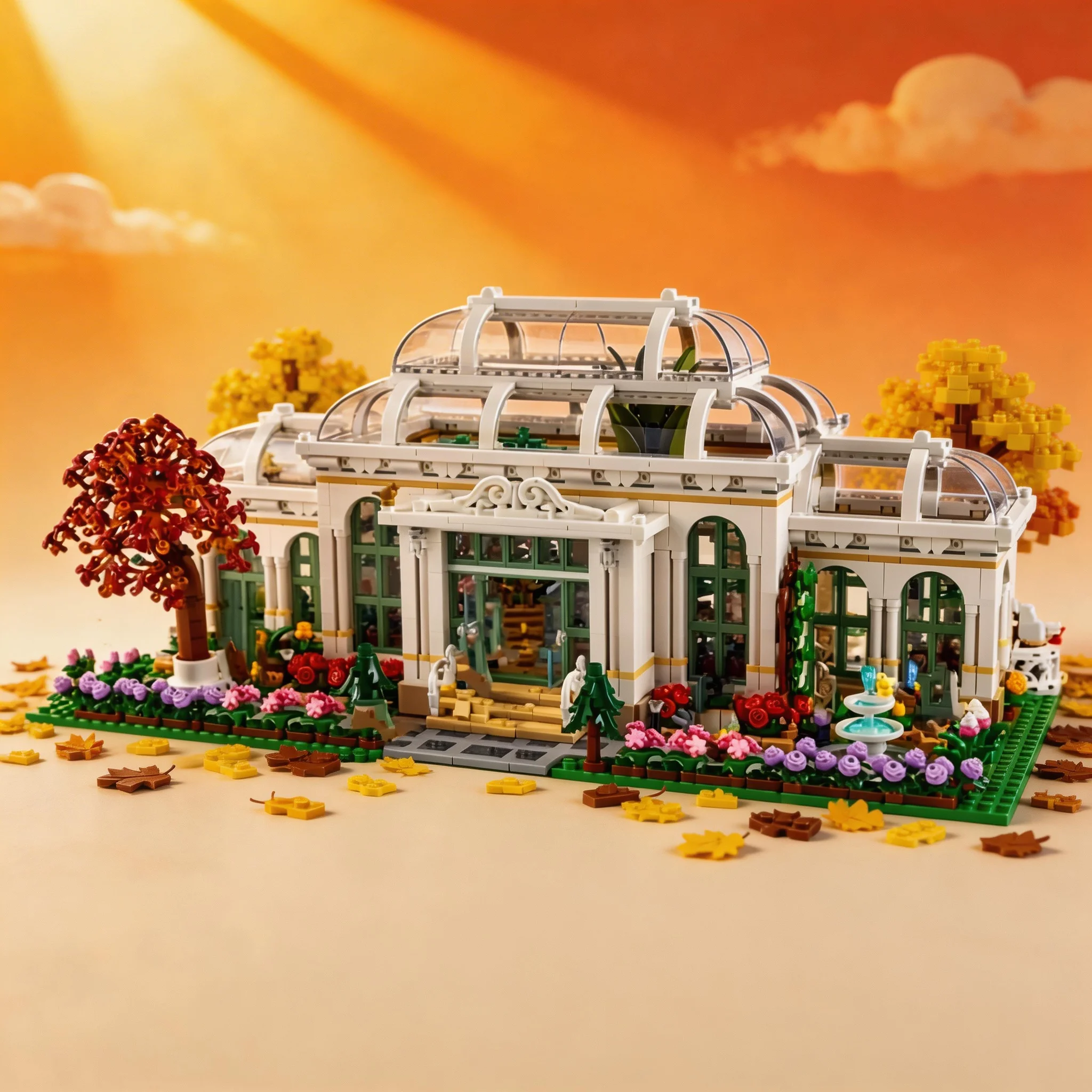 

2026 botanical garden model creative street view building blocks boys and girls Diy assembly adult collection holiday gifts