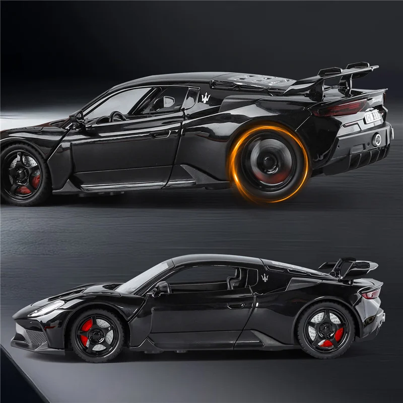 1:24 MC20 GT2 Stradale Legierung Sportwagen Modell Diecast Metall Track Racing Fahrzeuge Auto Modell Simulation Sound Licht Kinder Spielzeug Geschenk