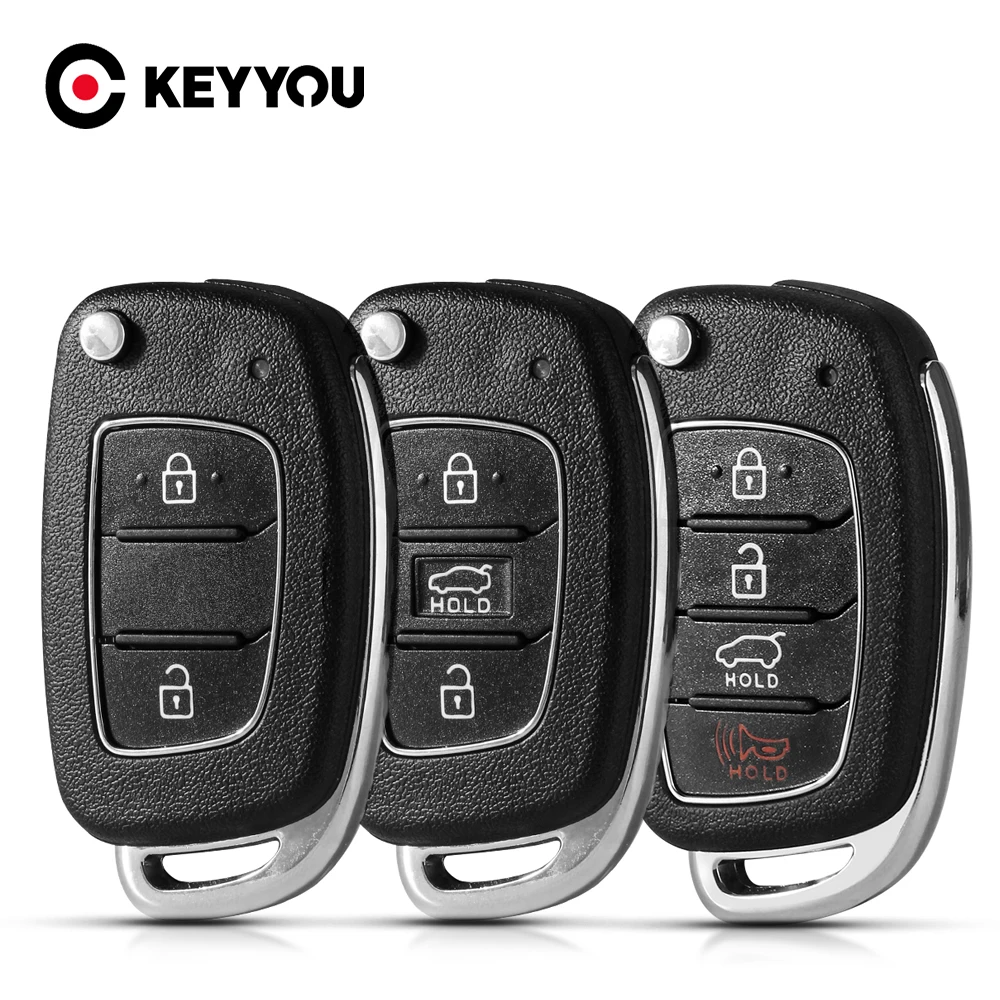 

Ключ KEYYOU 10X 2/3/4BTN для Hyundai Solaris, Creta Ix25 Kona Tucson Sonata I40 Elantra Ix35 I20 Ix45