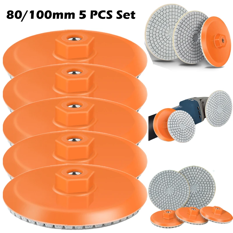 

5 PCS Grinding Disc Set stone verge Sanding polishing sand paper Special for 100 type angle grinder sanding disc 80/100mm Emery