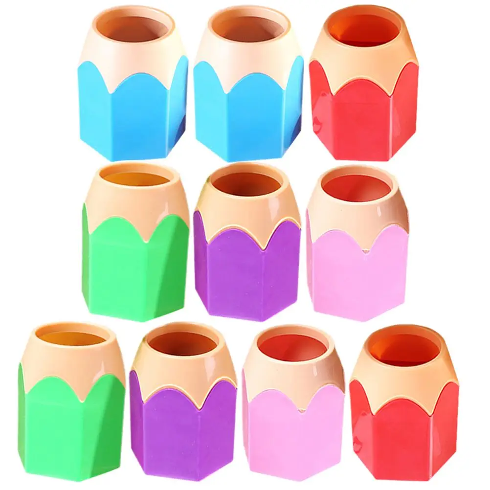 10pcs Desktop Pencil Organizer Pencil Dispenser For Classroom Crayon Holders Crayon Containers Dispenser For Pencils