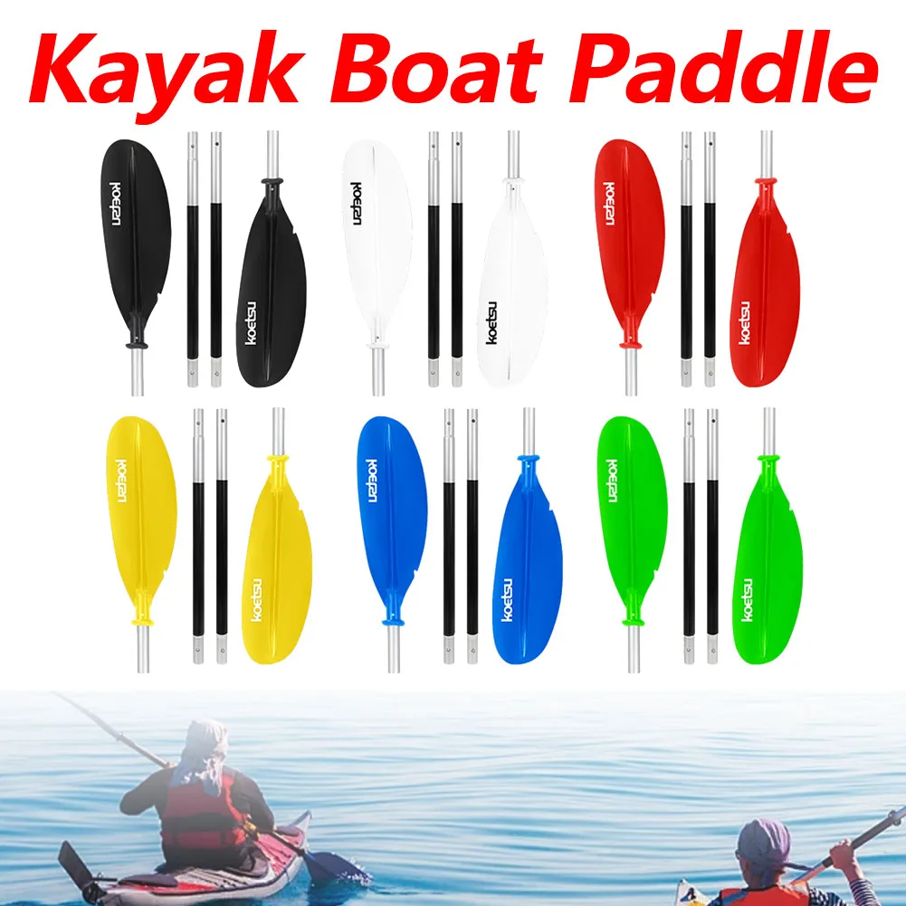 4-Piece Kayak Boat Paddle Adjustable Double-Head Surfpaddle Aluminium Alloy Floating Kayak Paddle for Outdoor Water Sports