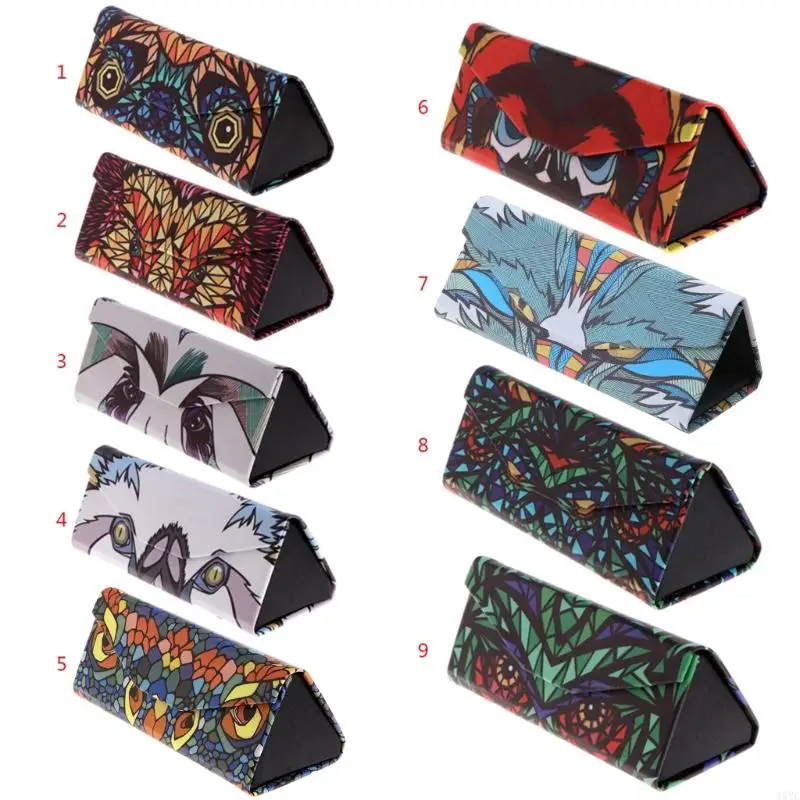 

15YC for Triangle Foldable Glasses for Case Cartoon Animal Eyeglasses Sunglasses Stor