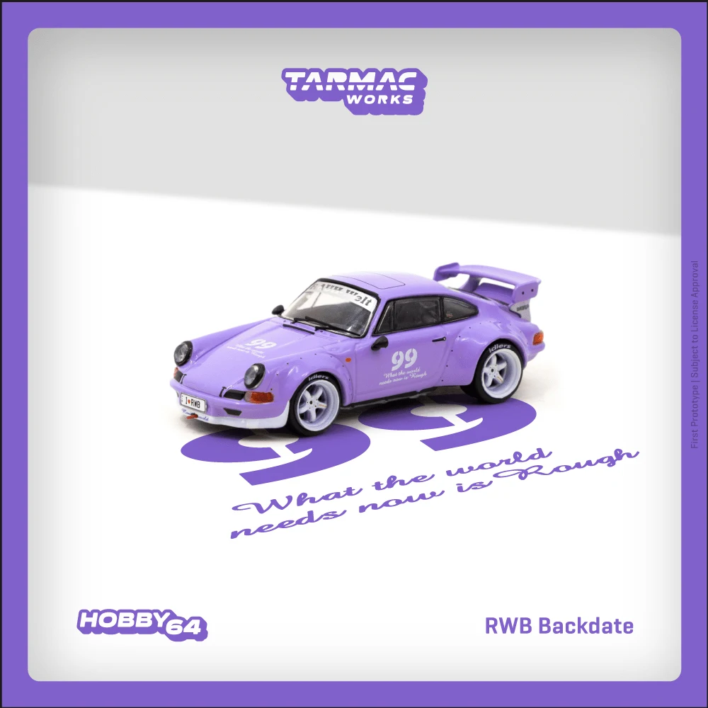 **Pre-order ** Tarmac Works 1:64 RWB Backdate Violetta idlers 12 hours 2016   Diecast Model Car