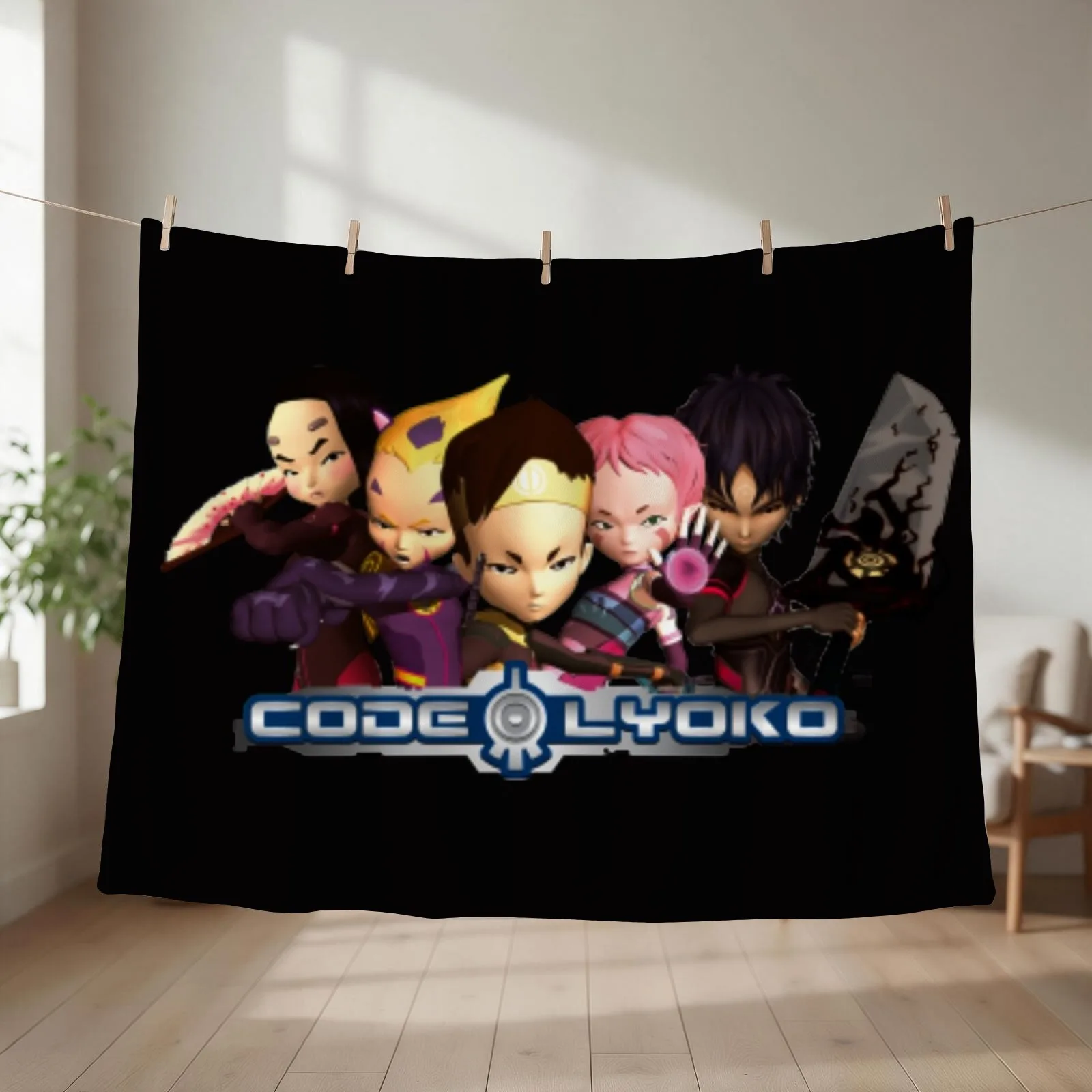 Code Lyoko Throw Blanket couch cozy soft plush fuzzy picnic outdoor blanket