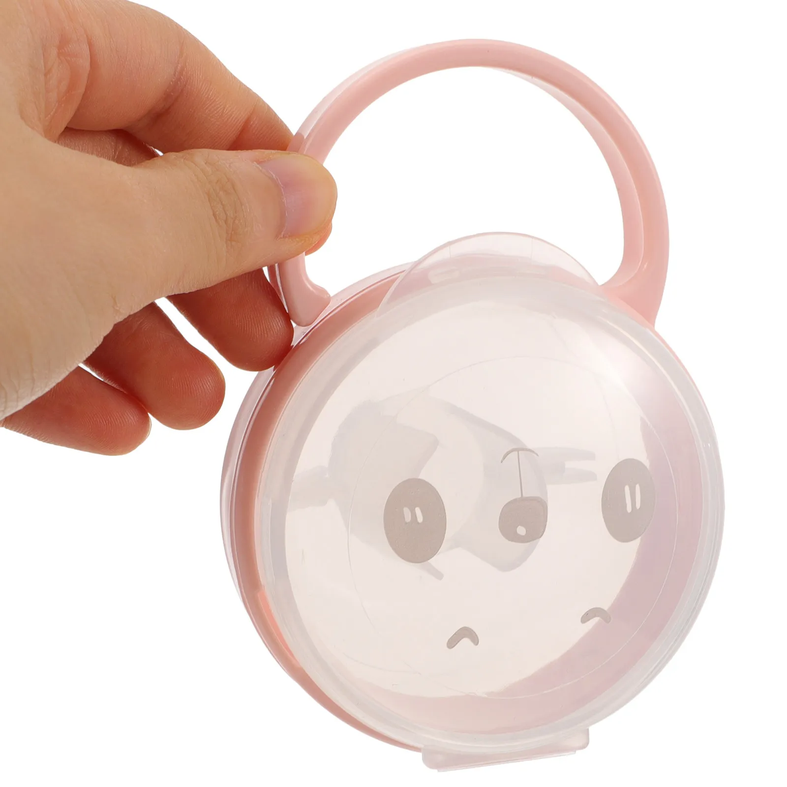 

3Pcs Portable Pacifier Storage Box Compact Lightweight Baby Pacifier Case with Handle for Travel Stroller Diaper Bag Home Use