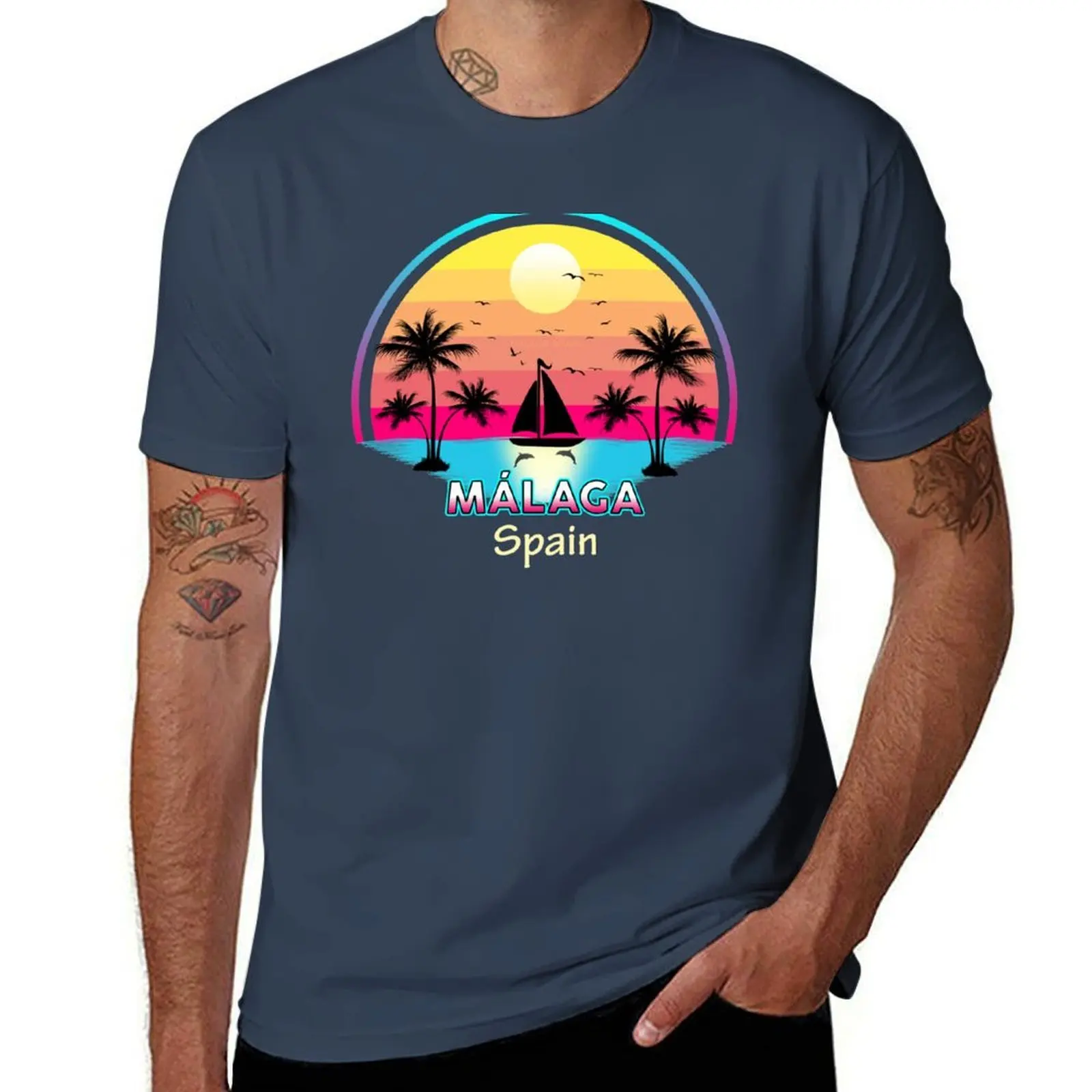 

Malaga Spain Andalusia Mediterranean Marbella Summer Vacations T-Shirt g man t shirts for men anime t shirts for man T-Shirt
