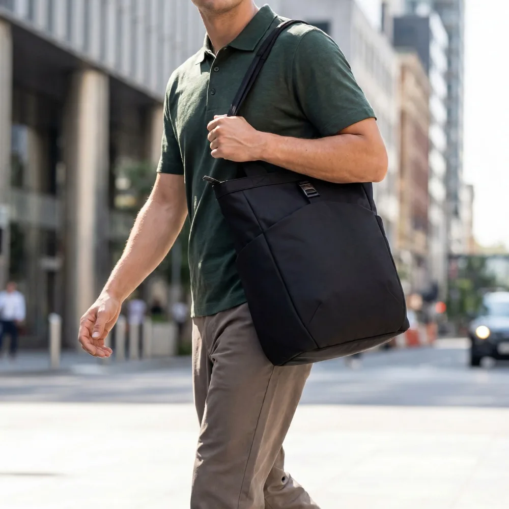 Marco Leiden Men's Shoulder Crossbody BagTote Bag Multifunctional Large-Capacity Handbag, Briefcase, Laptop Bag