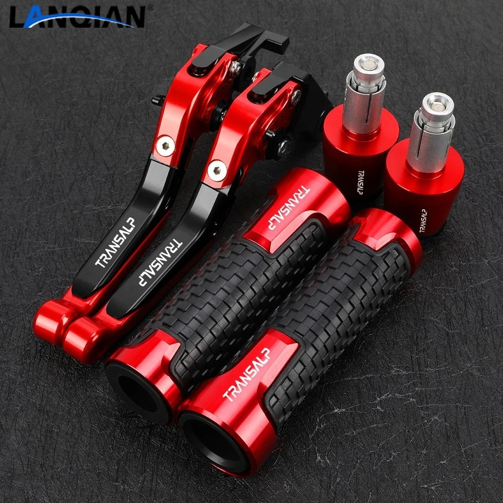 Folding Extendable Adjustable Clutch Brake Levers For Honda XL 650 V Transalp XLV650 2001-2007 Motorcycle Handbar End Grips ends