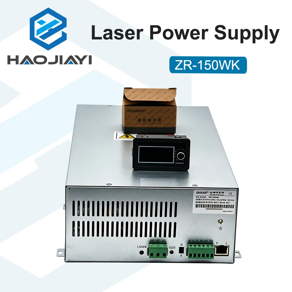ZR-150WK 150W CO2 Laser Power Source 150-180W Glass Laser Tube Power Supply for Engraving Cutting Machine 2-Year Warranty