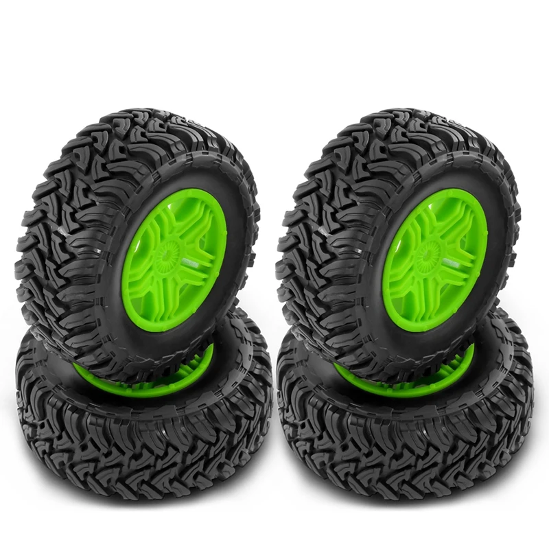 

НОВЫЙ-110 мм резиновые шины для радиоуправляемого автомобиля, набор ободов колес для грузовика с коротким ходом 1/10 ARRMA SENTON-4X4 550 MEGA/XLH 9125 Slash Redcat/HSP