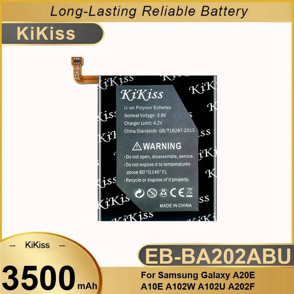 

Стабильный аккумулятор мобильного телефона EB-BA202ABU для Samsung Galaxy A20e A10e A102W A102U A202F 3500 мАч