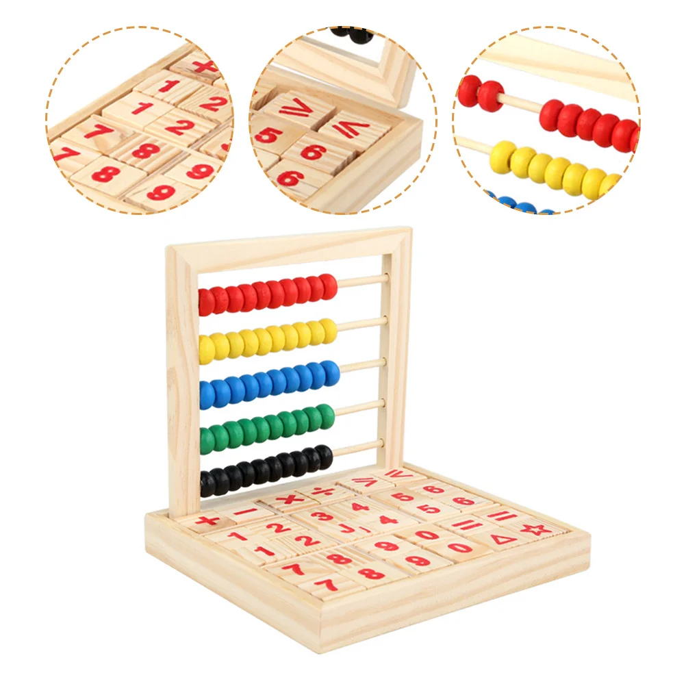 Cognitive Computing Rack Abacus Educational Plaything Mental Arithmetic Toy Puzzle Wooden Kids Math Child Counting Teaching Aid