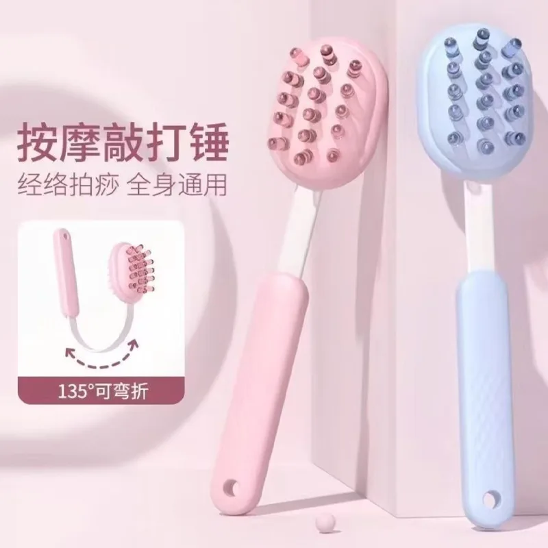 

Adjustable Handheld Massage Stick Double Side Telescopic Meridian Massage Hammers Flexible Comfortable Manual Massage Tool