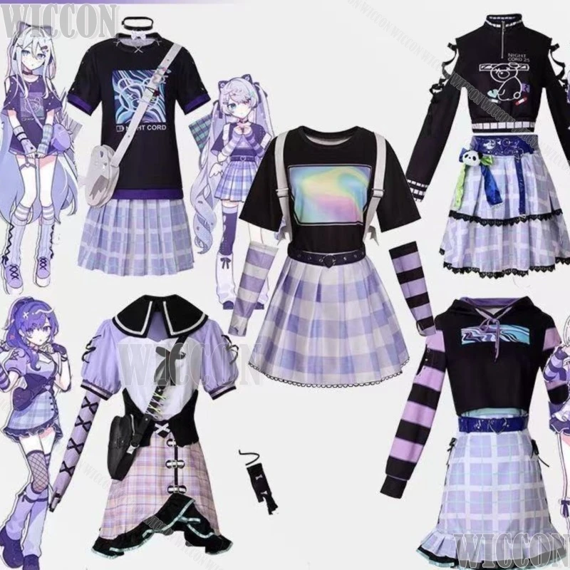 أزياء مشروع Sekai الملونة للمسرح Shinonome Ena Akiyama Mizuki Yoisaki Kanade التأثيرية أزياء شخصية أنيمي كاملة للهالوين