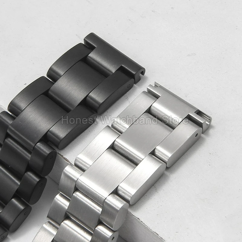 Pulseira de relógio de aço inoxidável espessada, resistente ao suor, adequada para a pele, 22mm 24mm 26mm, para panerai diesel luminor