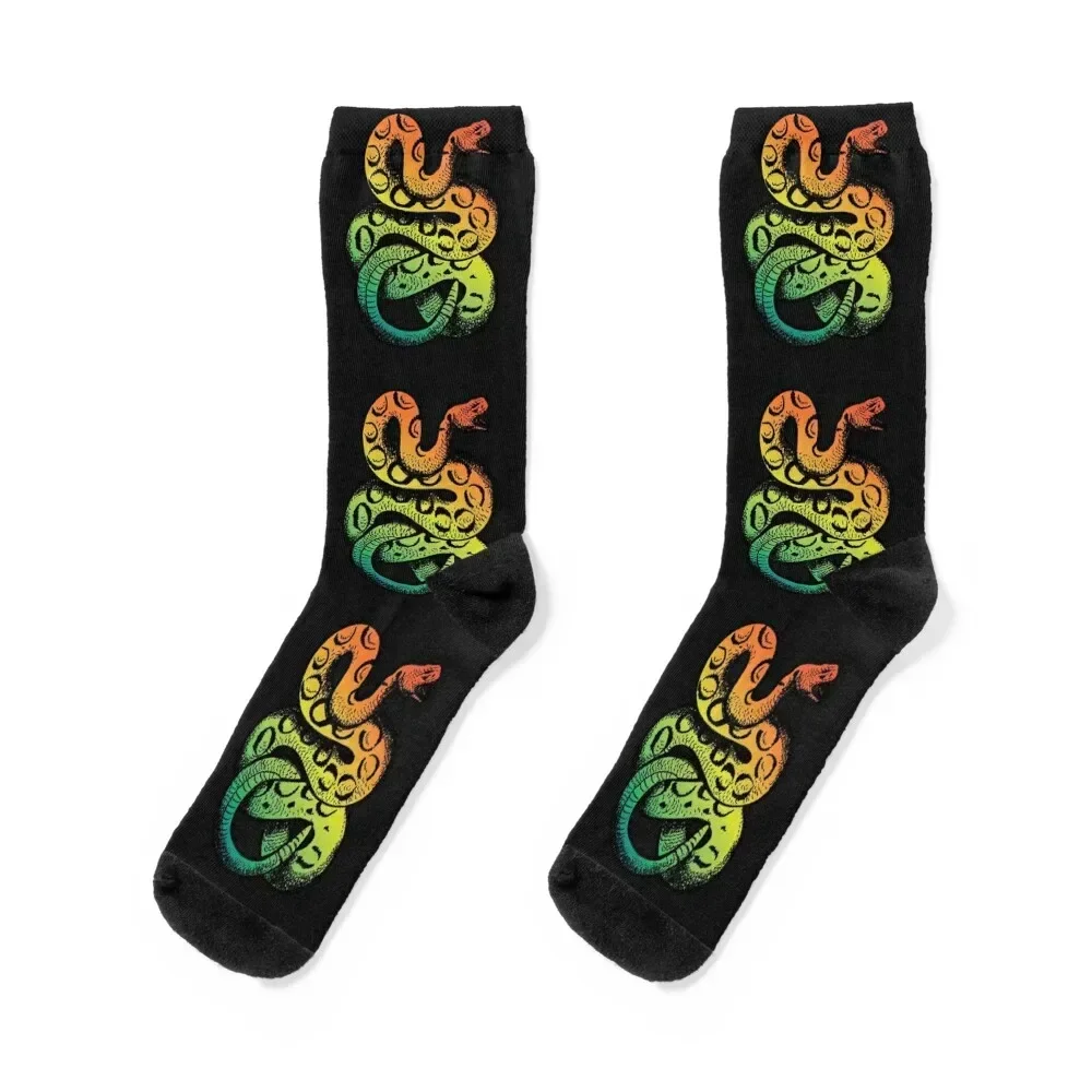 Colorful rattlesnake Socks Stockings man Heating sock Stockings halloween Men Socks Luxury Brand Women's