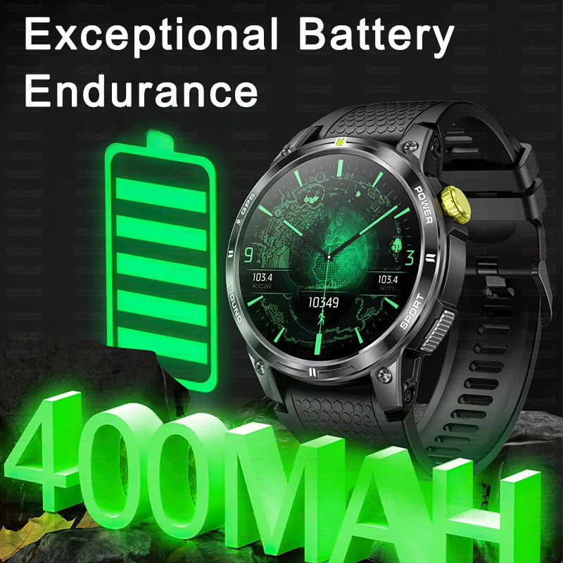 Imagem -06 - Relógio Inteligente de Bússola Militar para Homens Tela Amoled Freqüência Cardíaca Ip68 Impermeável Smartver Esportivo para Android Ios Gps 466x466