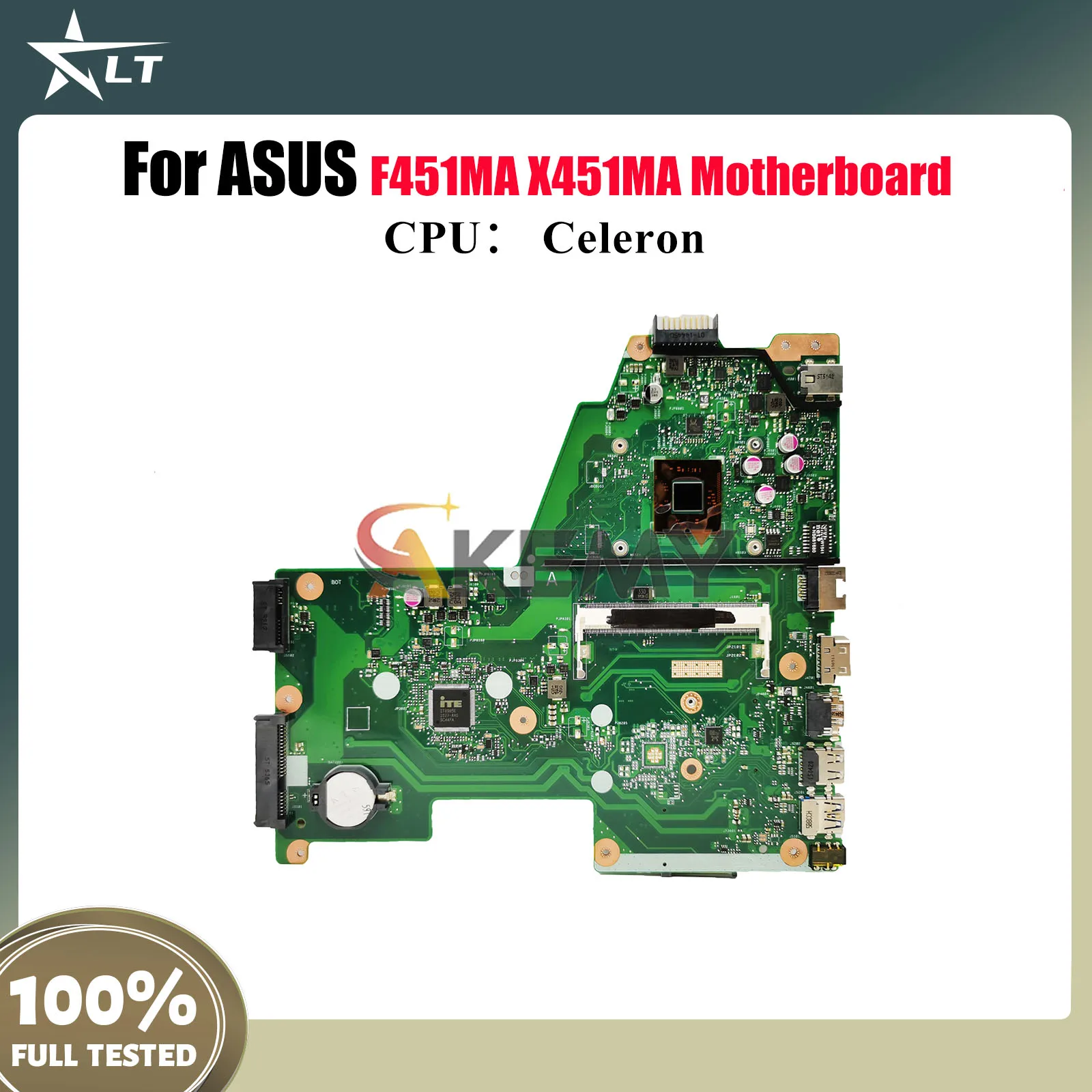 

X451MA Материнская плата для ноутбука ASUS VivoBook X451MA X451M F451MA Материнская плата для ноутбука с процессором Celeron 100% тест ОК быстрая доставка