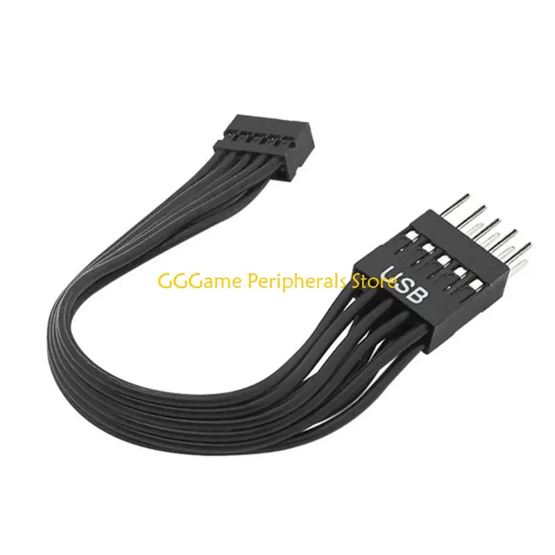 U55B 12cm 9Pin Male to 10Pin Female USB Converters Cable for Desktop Computer Motherboards Connection